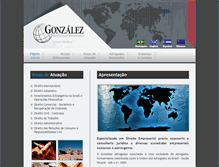 Tablet Screenshot of gonzalezadvogados.com.br